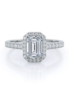 With Clarity Glamorous Emerald, Oval Cut Engagement Ring