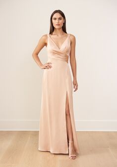 B2 Bridesmaids by Jasmine B263018 V-Neck Bridesmaid Dress