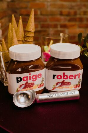 Personalized Nutella Jars and Ice Cream Scoop