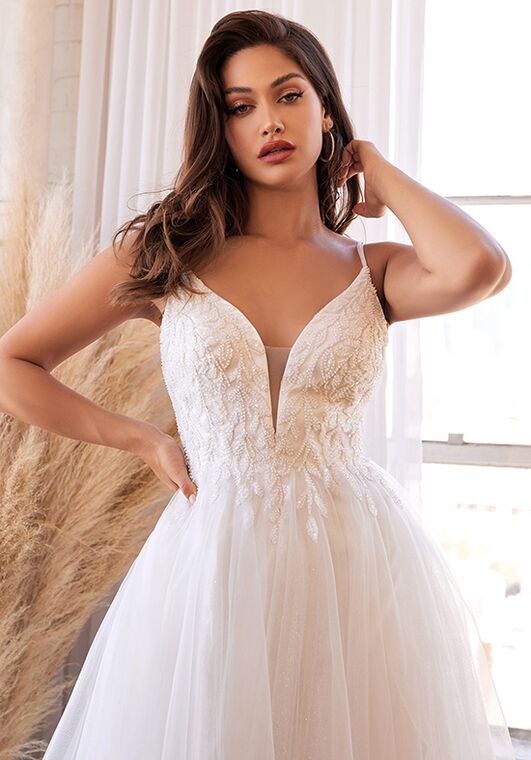 Ladivine CD0154W A-Line Wedding Dress - 5