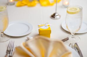 Yellow Box Candy Wedding Favors