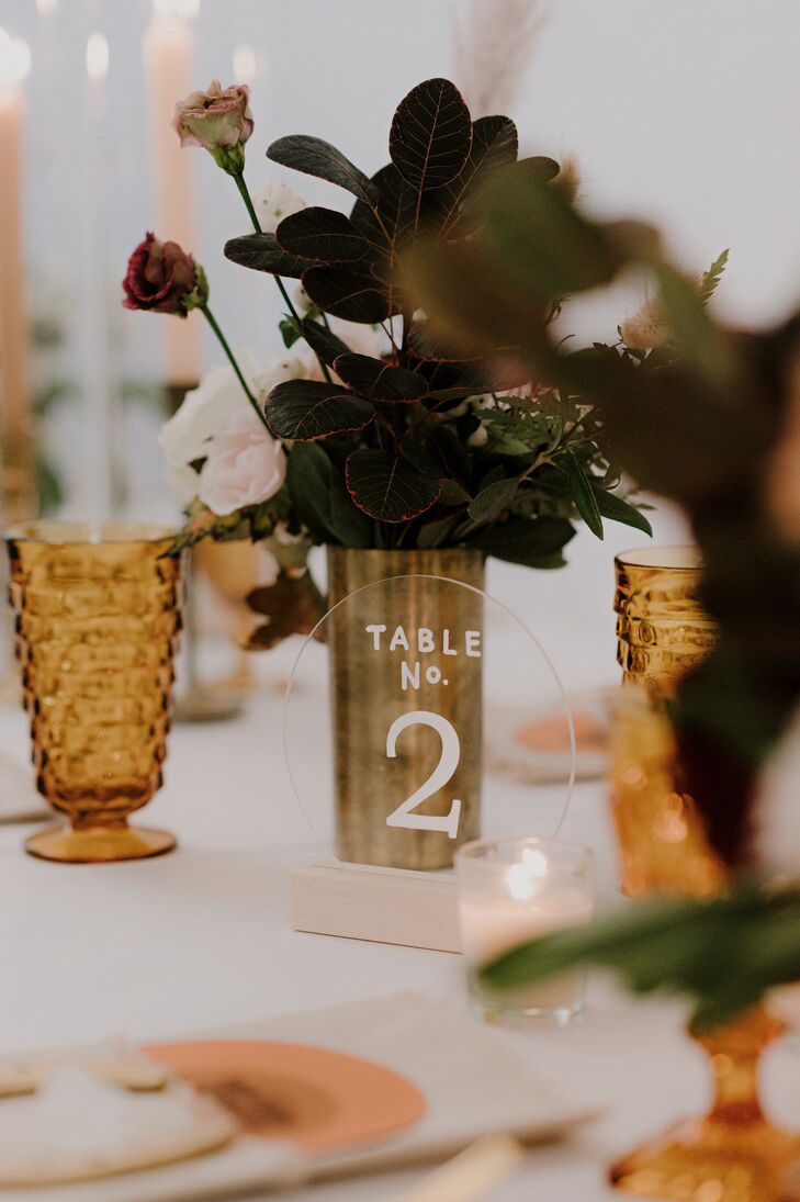 Table Number for Reception at The Space HTX in Houston, Texas