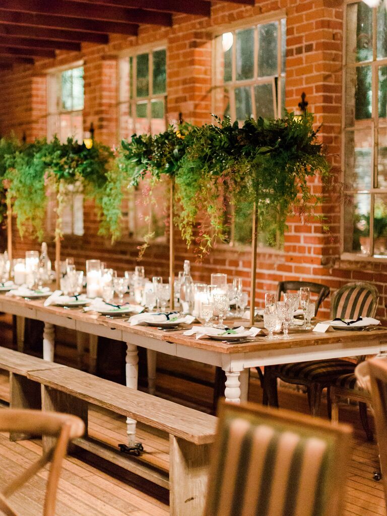 Wedding Centerpieces Tall Greens