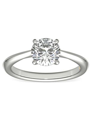 Truly Zac Posen Round Cut Engagement Ring