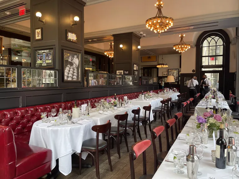 Indoor reception space at PJ Clarkes wedding venue in Philadelphia