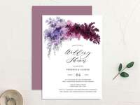 Floral summer bridal shower invitation