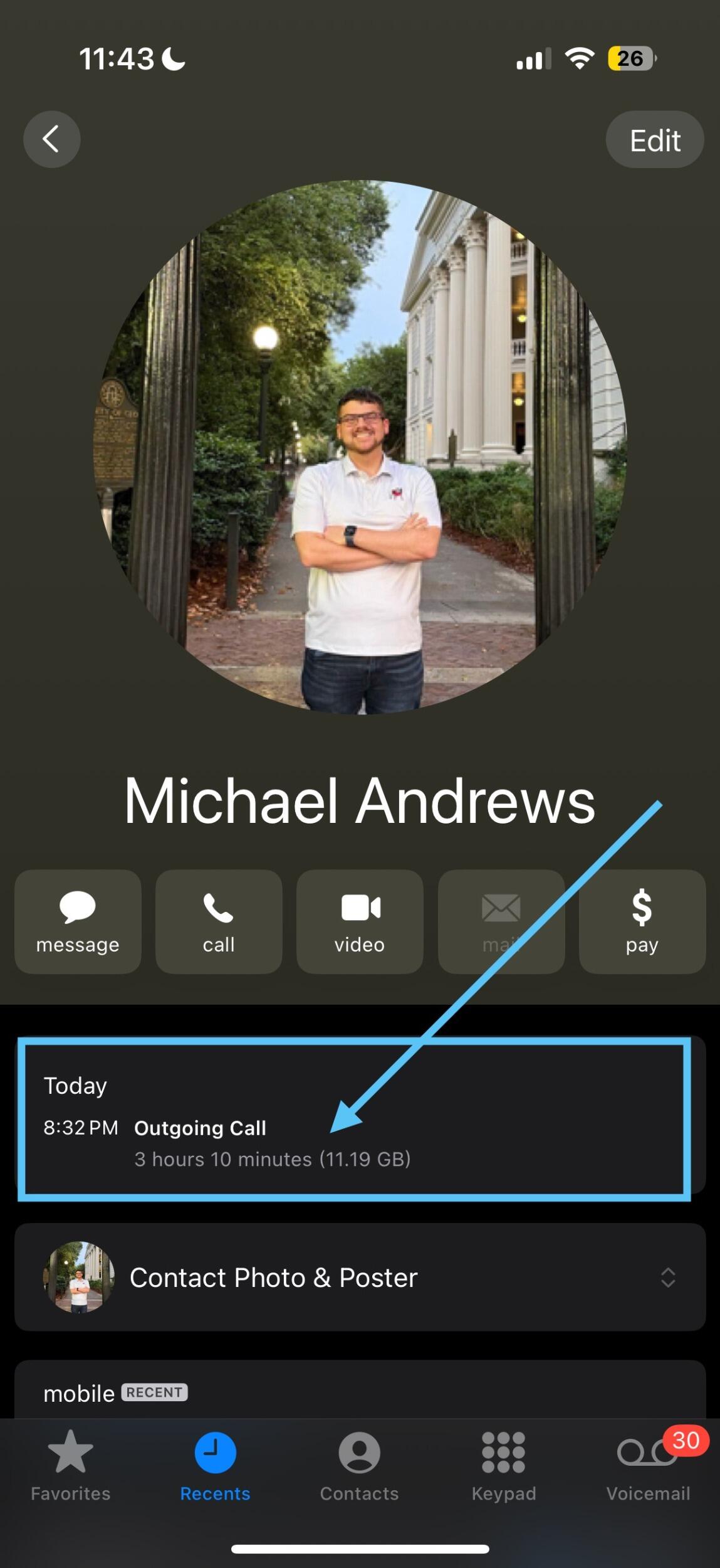 ...Which led to another video call date that lasted over 3 hours (foreshadowing that Kevin Michael is a talker :))