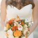 Orange Hued Bridal Bouquet