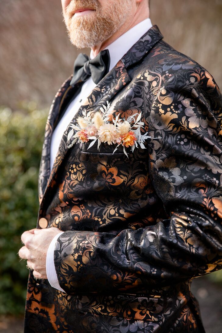 Ornate Suit Jacket for Wedding at the Everhart Museum in Scranton, Pennsylvania