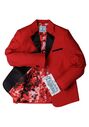 Little Tuxedos "Prodigy" Kids Red Tuxedo (5-Piece Set) Flower Girl Dress and Ring Bearer Outfit - thumbnail - 6