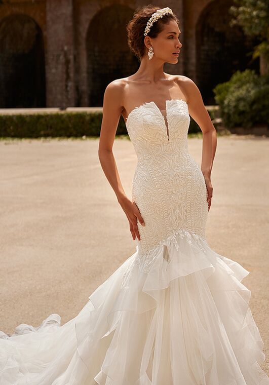 Moonlight Couture H1531 Mermaid Wedding Dress - 2