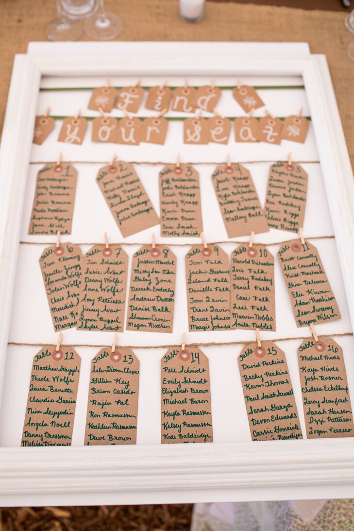 Rustic Handmade Seating Chart