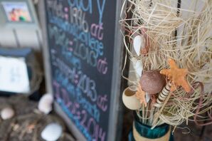 Dried Plant Accents in Glass Vase