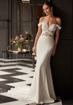 Moonlight Tango T101 Mermaid and Trumpet Wedding Dress