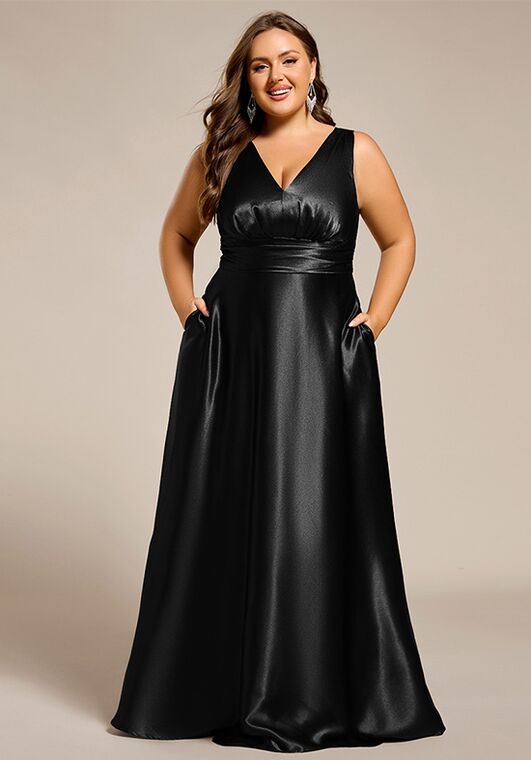 Ever-Pretty ES02326 V-Neck and Plunge Bridesmaid Dress - 2