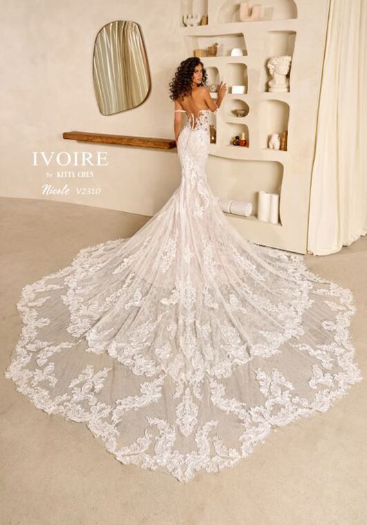 IVOIRE by KITTY CHEN NICOLE, V2310 Fit-and-Flare Wedding Dress - 3