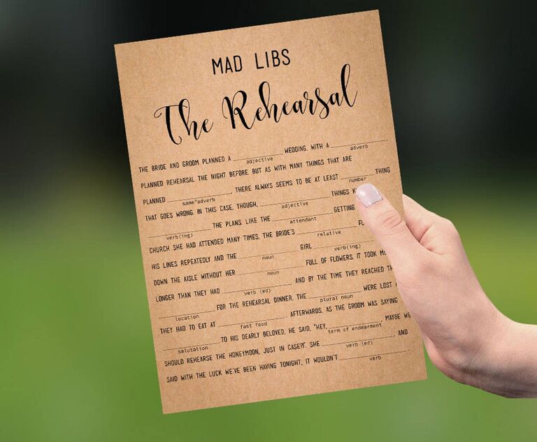 Funny Wedding Mad Libs—RSVPs, Games & Templates