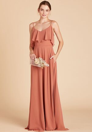 Birdy Grey Jane Convertible Dress in Terracotta V-Neck Bridesmaid Dress