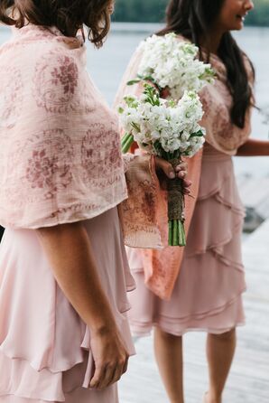 Blush Bridesmaid Shawls