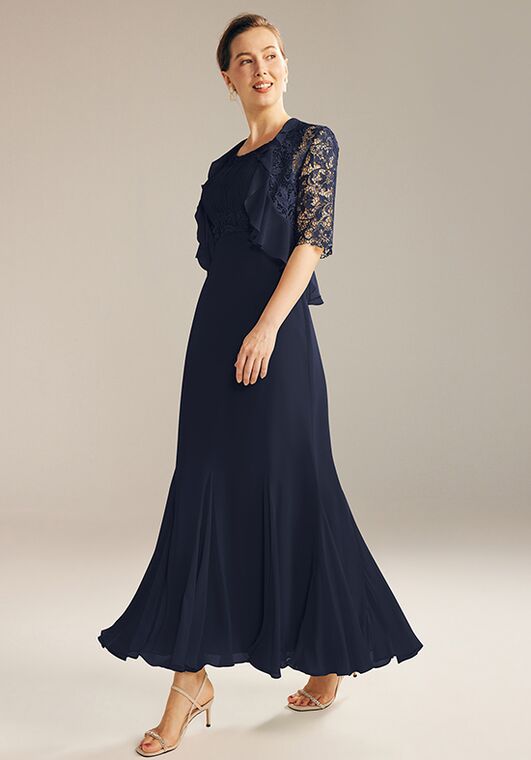 AW Bridal AW Rosalia Dress Blue Mother Of The Bride Dress - 3