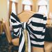 Black and White Bow on Chair