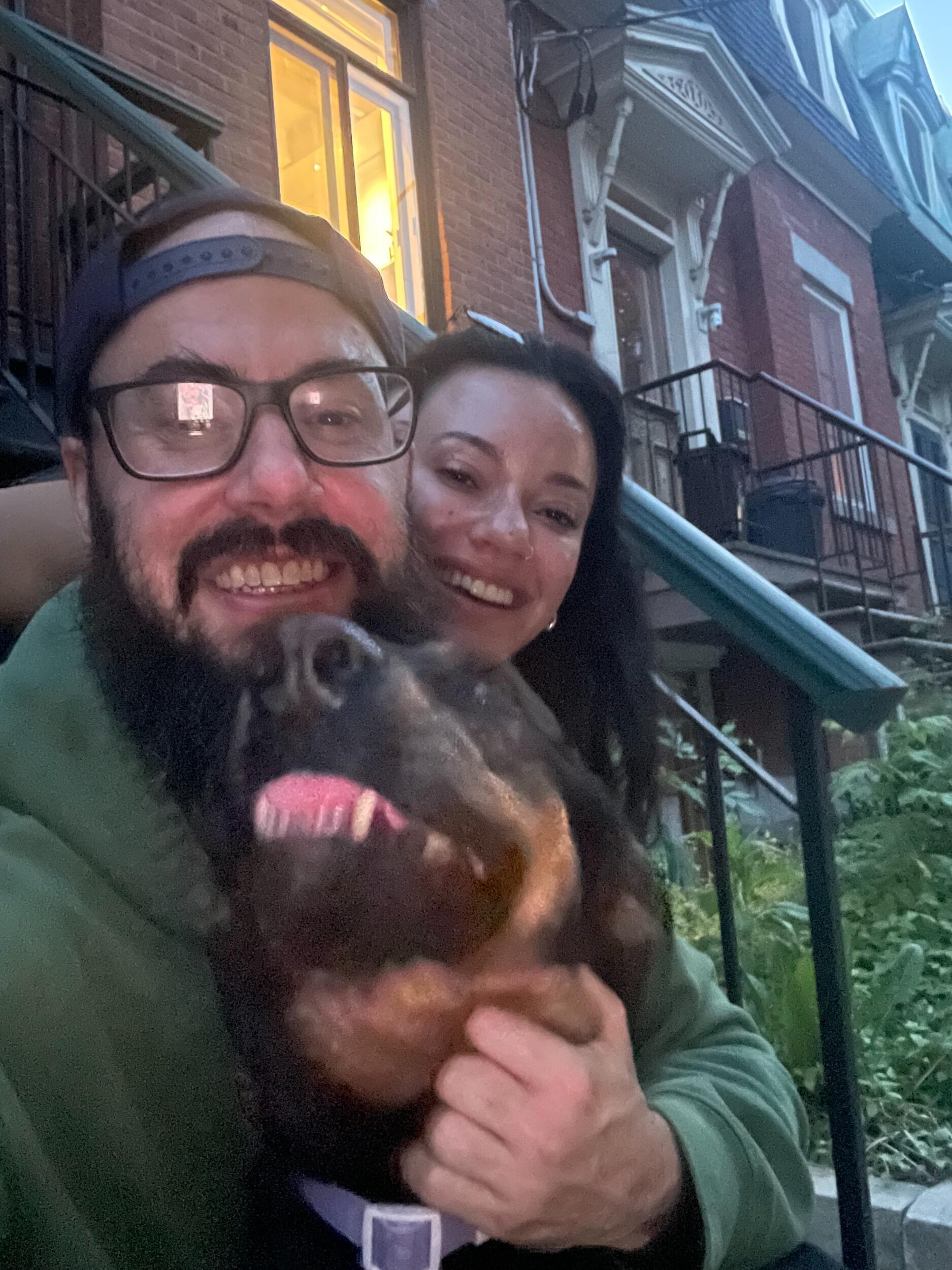 Hanging on our front steps in Montreal! We moved from NYC to Montreal in August of 2025 and have been loving it