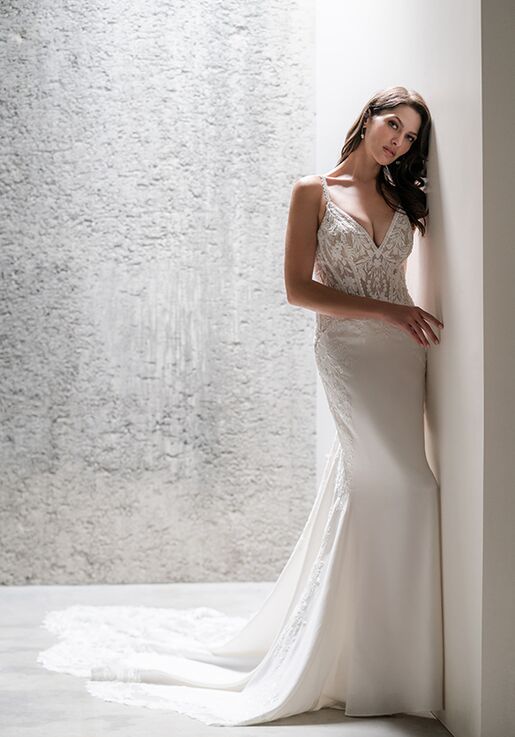 Allure Couture C686 Sheath Wedding Dress - 4