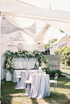 Art Deco Reception Decor in Cape Cod, Massachusetts