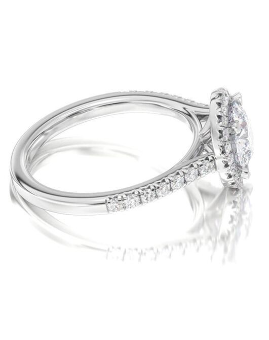 With Clarity Glamorous Cushion, Emerald, Round, Oval Cut Engagement Ring - 2