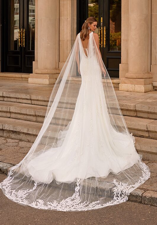 Val Stefani Marla Mermaid and Trumpet Wedding Dress - 2