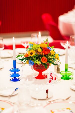 Colorful Glass Candle Sticks