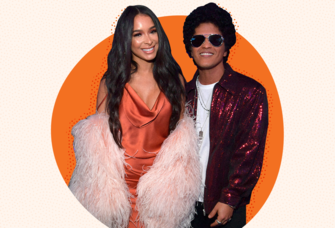 Bruno Mars and girlfriend Jessica Caban.