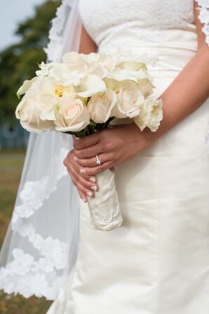 White Rose Bridal Bouquet