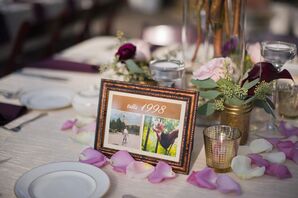 Table Numbers in Gold Frames
