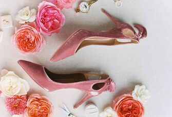 velvet wedding shoes