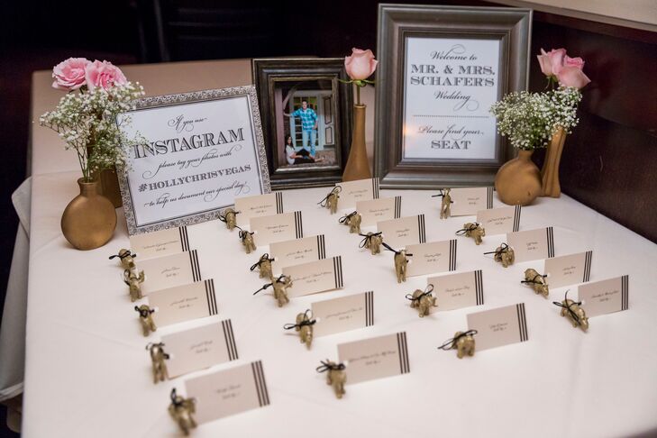 Reception Welcome Table with Statement Frames
