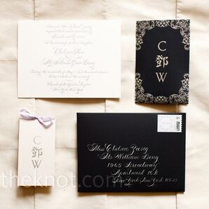 Navy-and-White Invitations