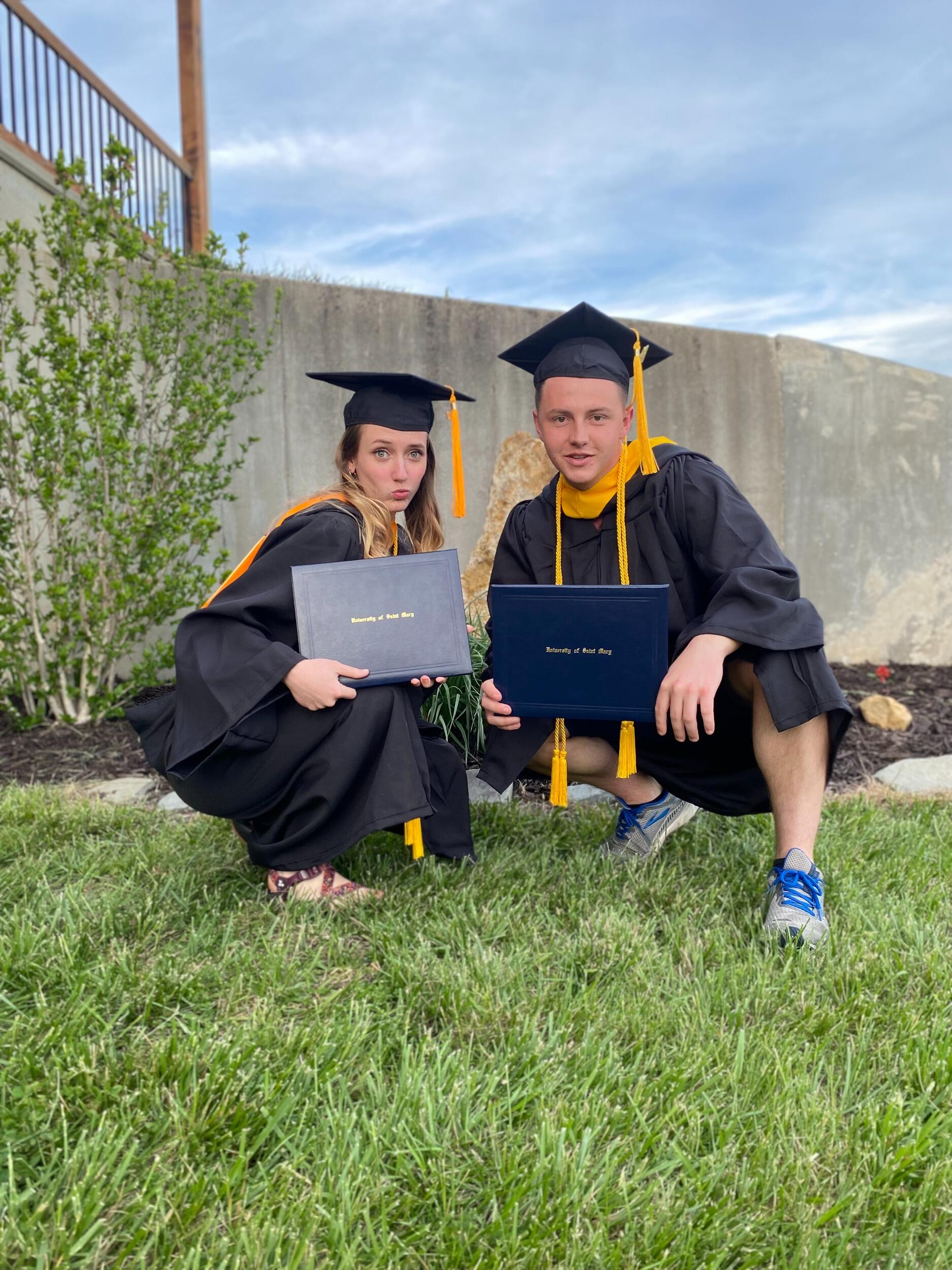 And 2.5 years of memories later, we both graduated college. 