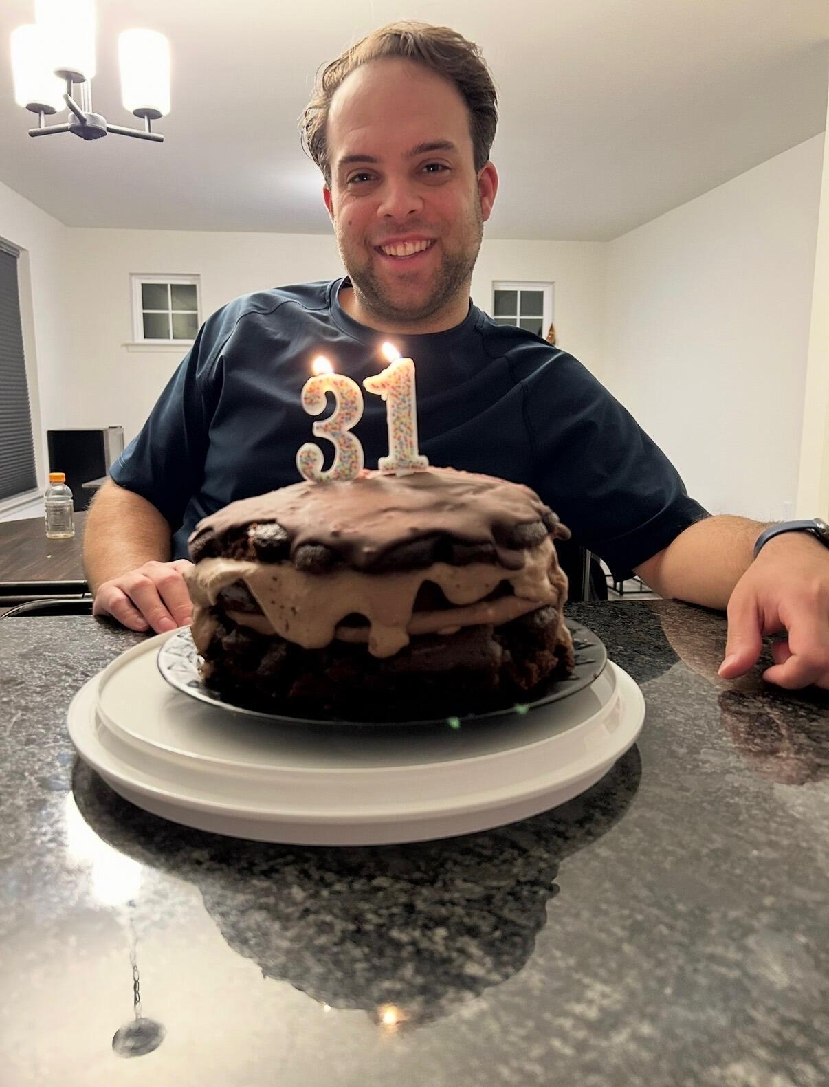 Logan turned 31, and the first birthday celebrations in their new home began