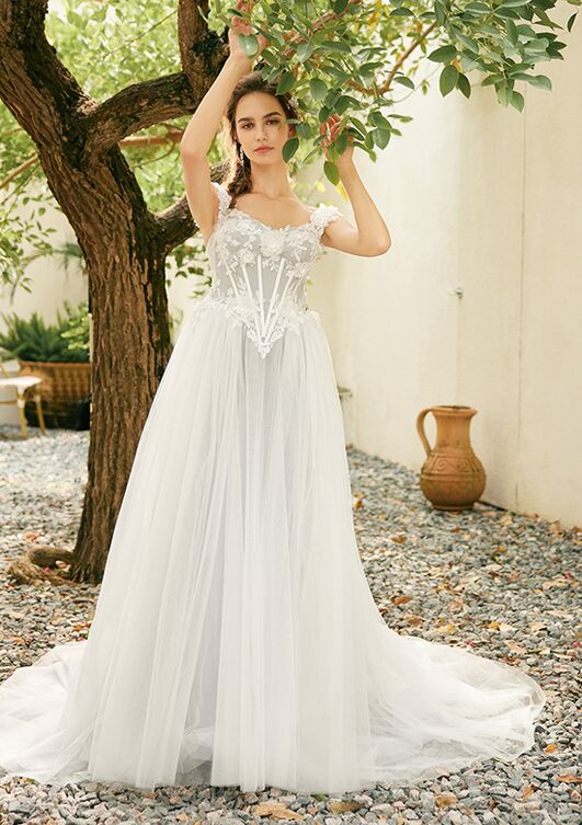 AW Bridal AW FARRAH WEDDING DRESS A-Line Wedding Dress - 4