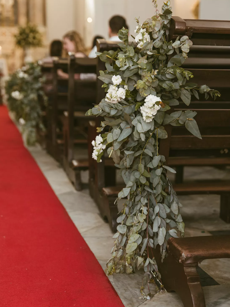 Eucalyptus Aisle Decor for the perfect wedding day