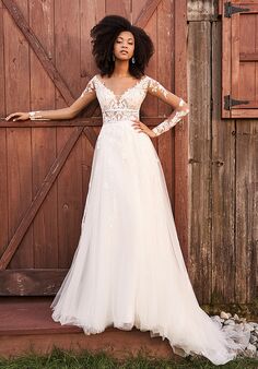 Lillian West 66192 A-Line Wedding Dress