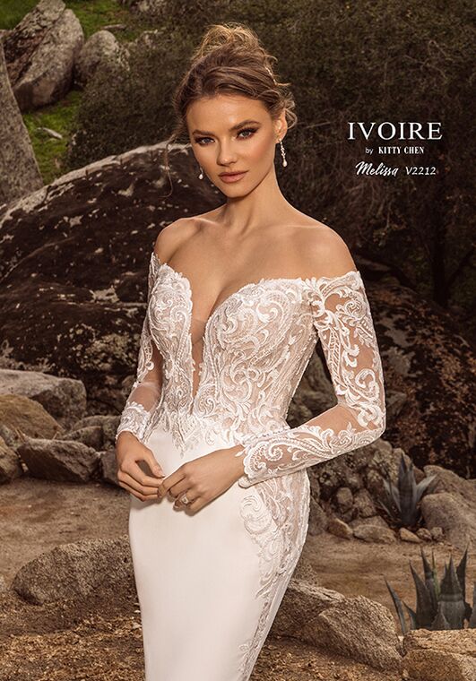 IVOIRE by KITTY CHEN MELISSA, V2212 Sheath Wedding Dress - 5