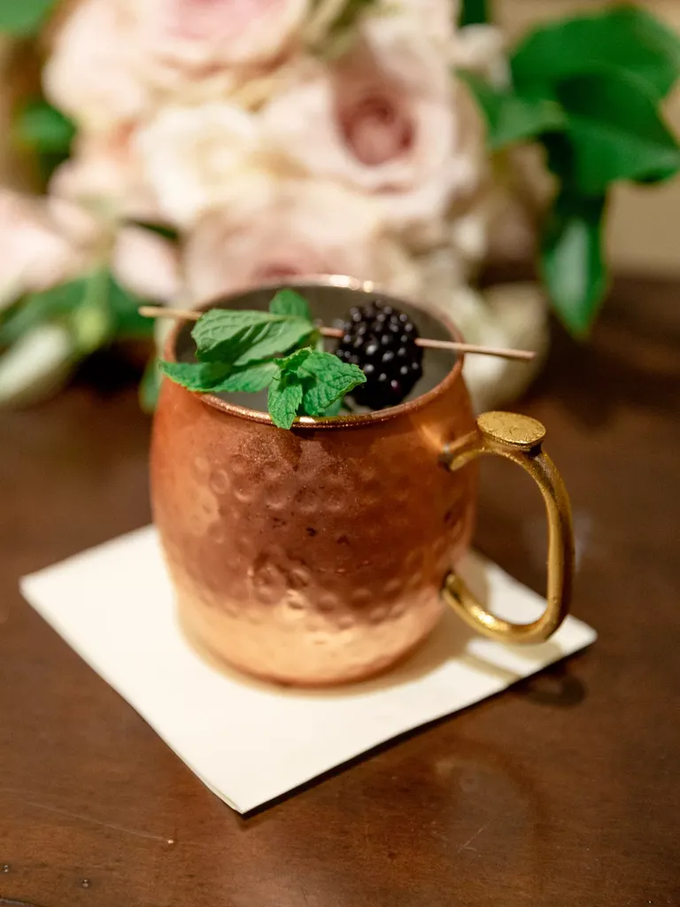 Moscow mule punch signature wedding drink idea