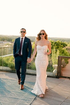 Bride and Groom Portraits With Sunglasses
