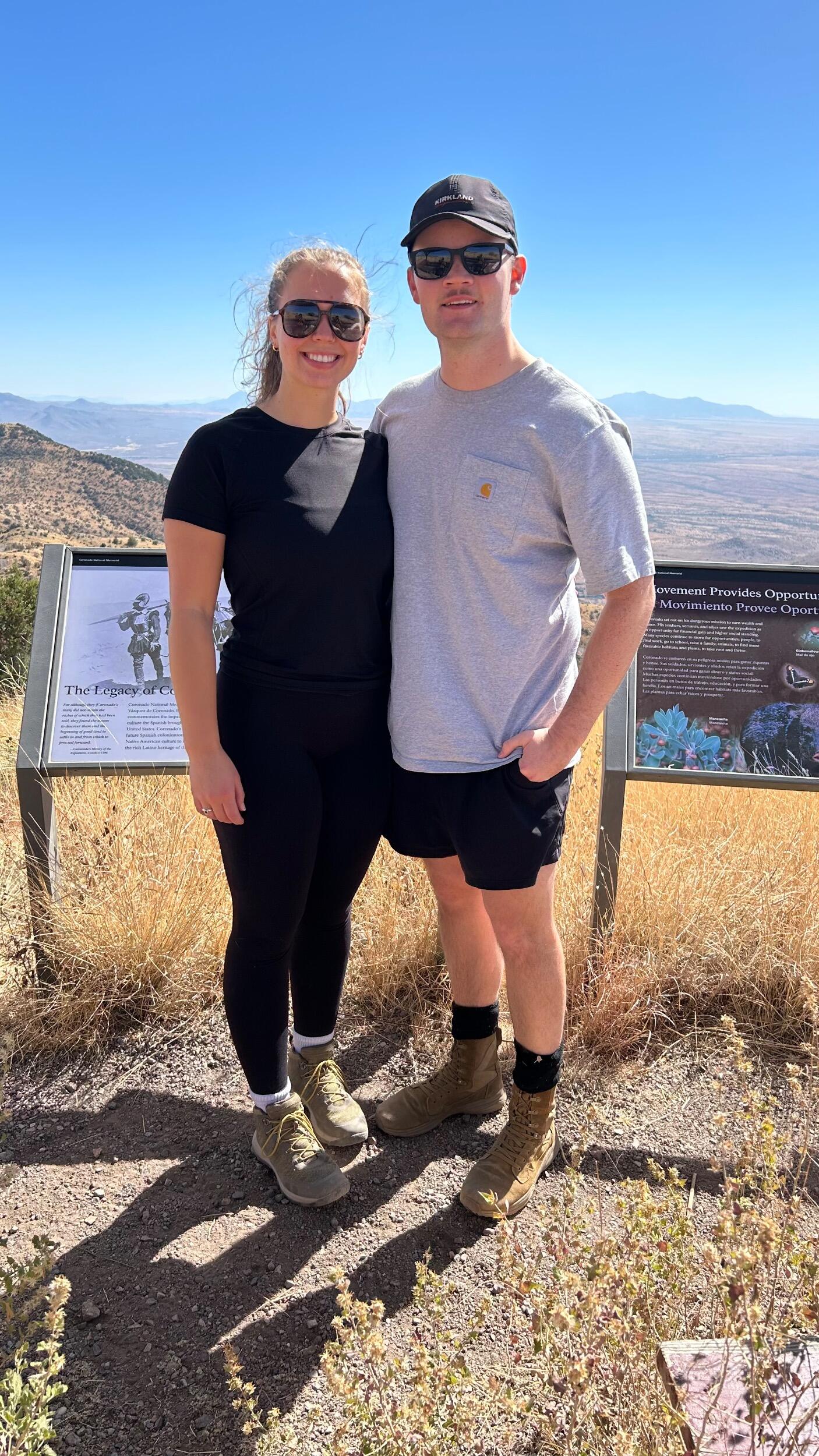 Hiked in Arizona while visiting Kyle while he took a class there for 6 weeks. We found out we had to move the day he got home from this class. Then waited a month to find out where :)