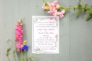 Floral Watercolor Invitations