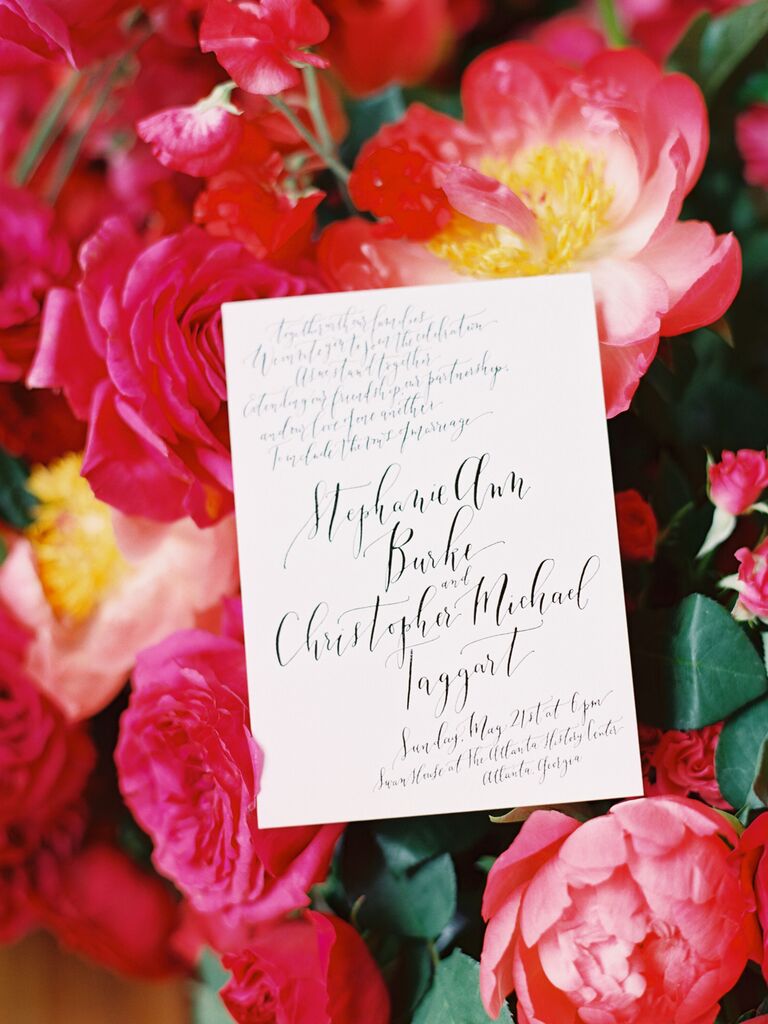 how to choose wedding stationery design simple cursive