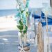 Beach-Inspired Ceremony Aisle Markers