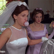 Julia Roberts wedding dress gif